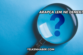Arapça Lem Ne Demek?